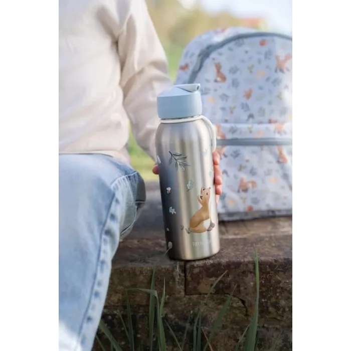 Sticla termos din otel inoxidabil cu flip-up -  350 ml - forest friends - Little Dutch