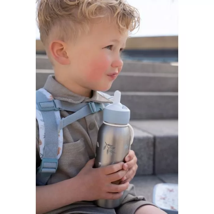 Sticla termos din otel inoxidabil cu flip-up -  350 ml - forest friends - Little Dutch