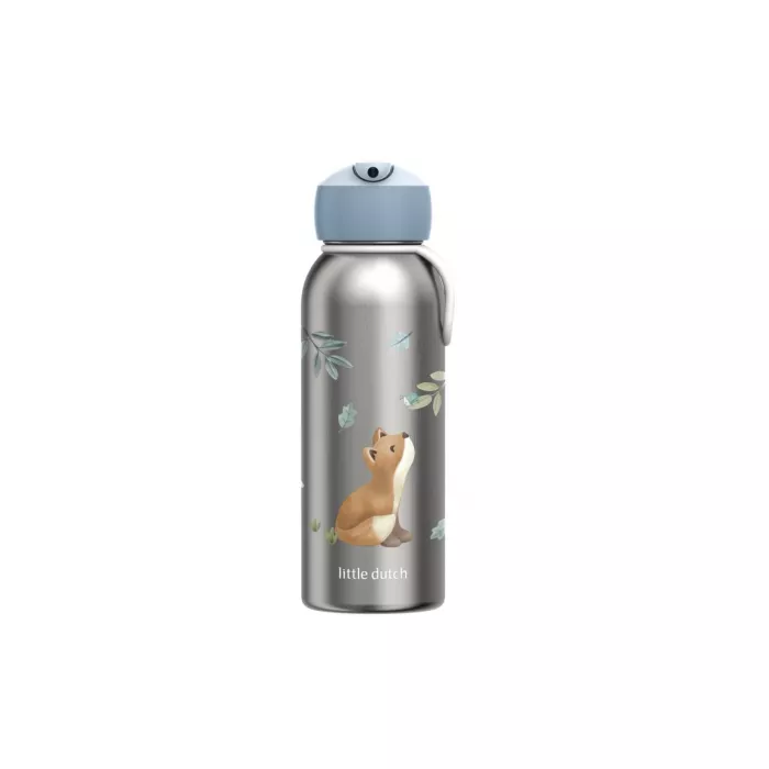 Sticla termos din otel inoxidabil cu flip-up -  350 ml - forest friends - Little Dutch