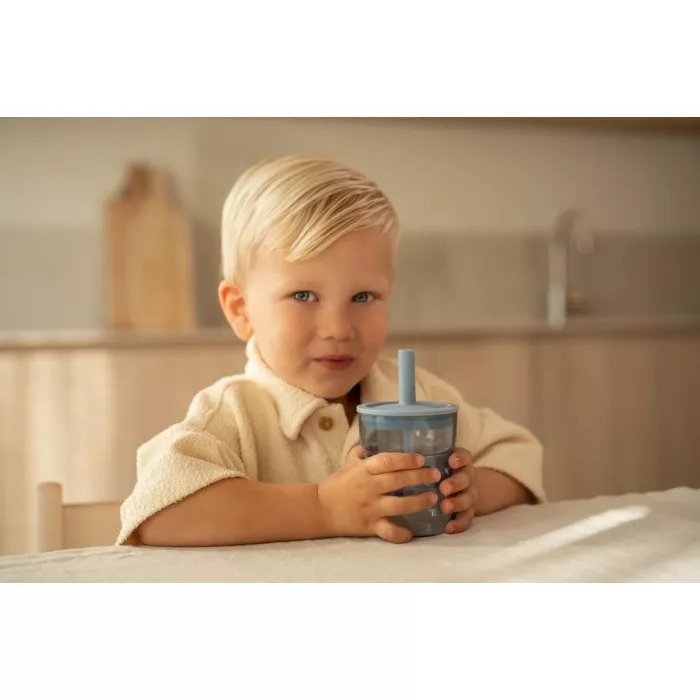 Pahar cu pai pentru copii - 250 ml - Forest Friends - Little Dutch