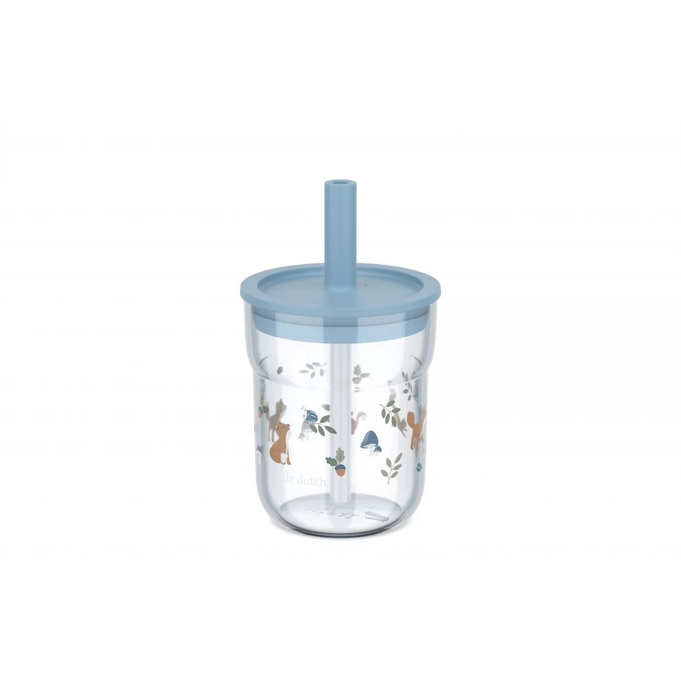 Pahar cu pai pentru copii - 250 ml - Forest Friends - Little Dutch