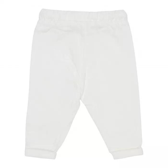 Pantaloni din catifea de bumbac organic - Soft White - Vintage Sunny Stripes - Little Dutch - 62
