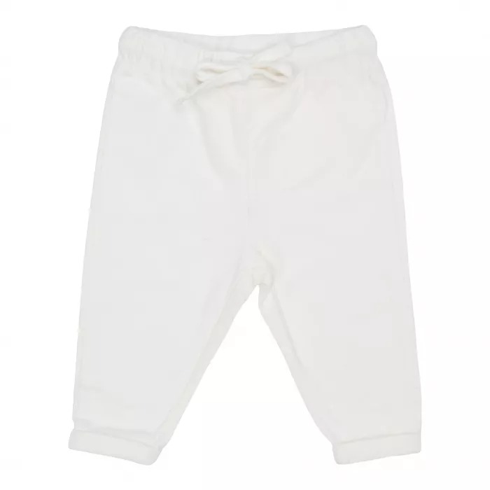 Pantaloni din catifea de bumbac organic - Soft White - Vintage Sunny Stripes - Little Dutch - 68