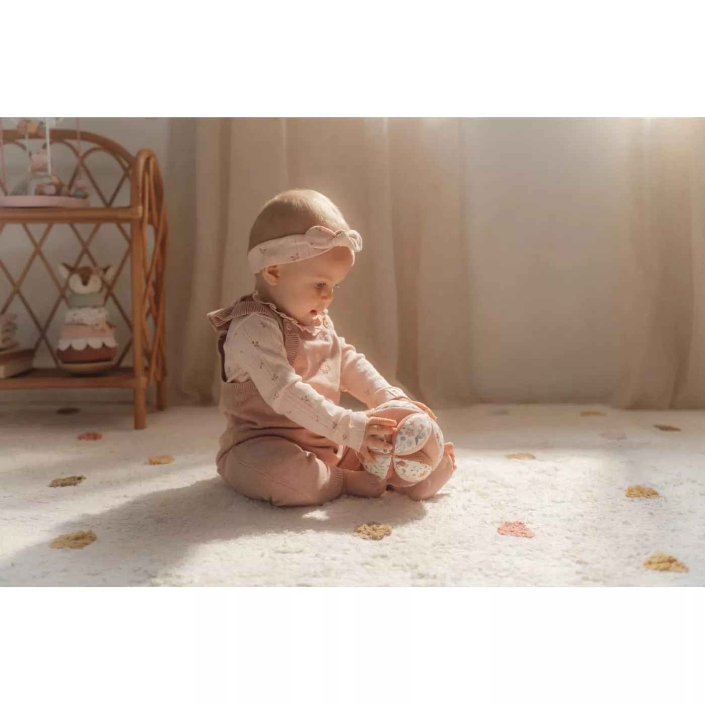 Salopeta din tricot fara maneci - Fairy Pink - Little Dutch - 62