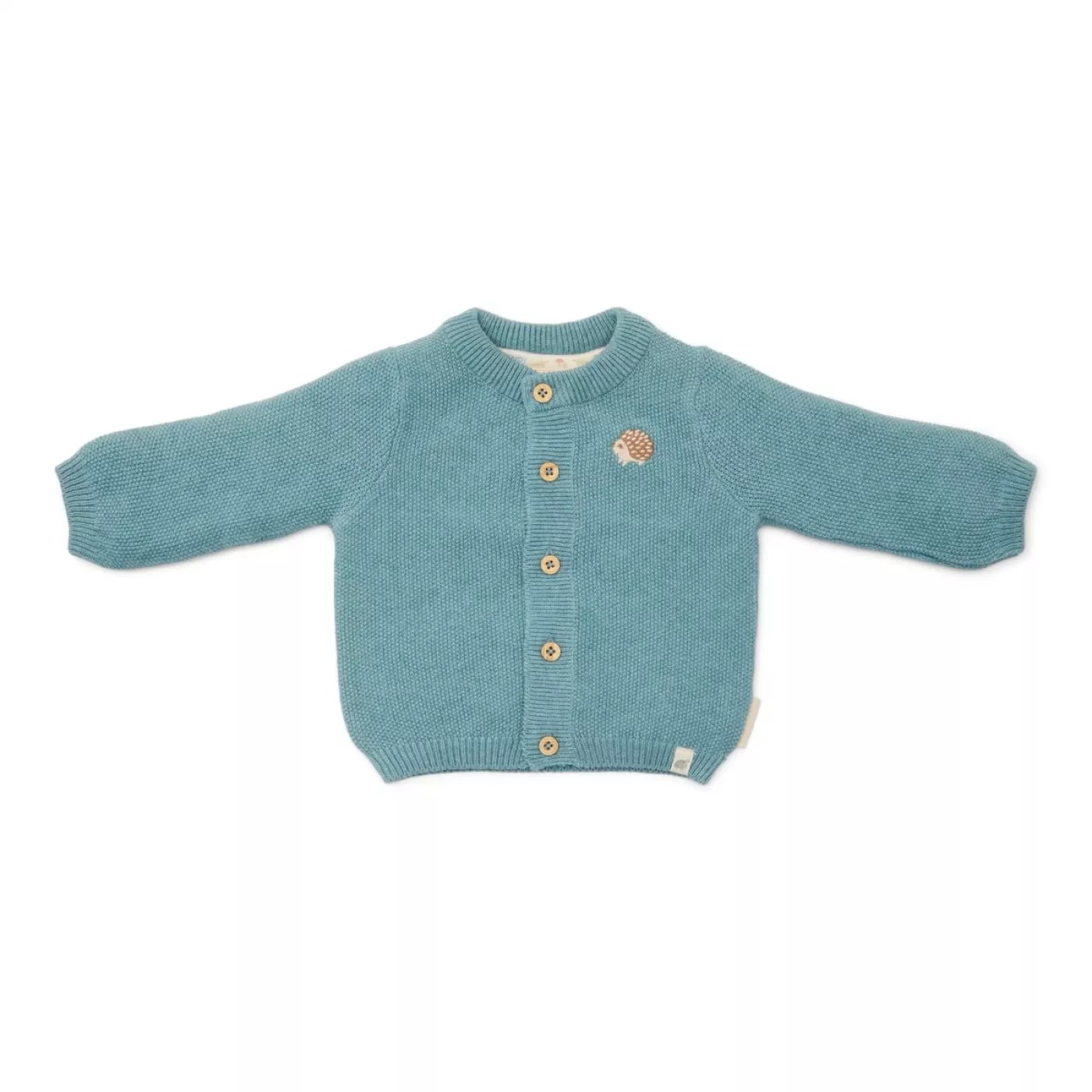 Cardingan din tricot Forest Friends - Baby Blue - Little Dutch - 62