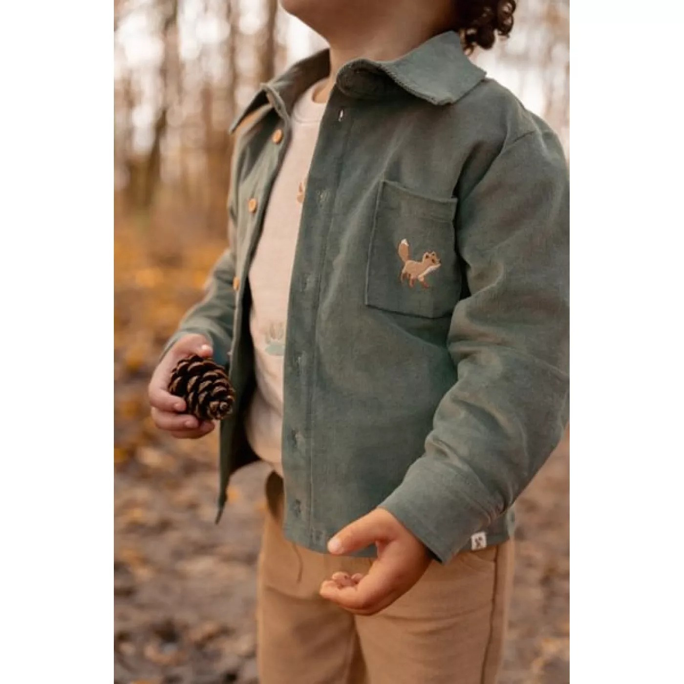 Брюки из органического хлопка – Brown – Forest Friends – Little Dutch – размер 86