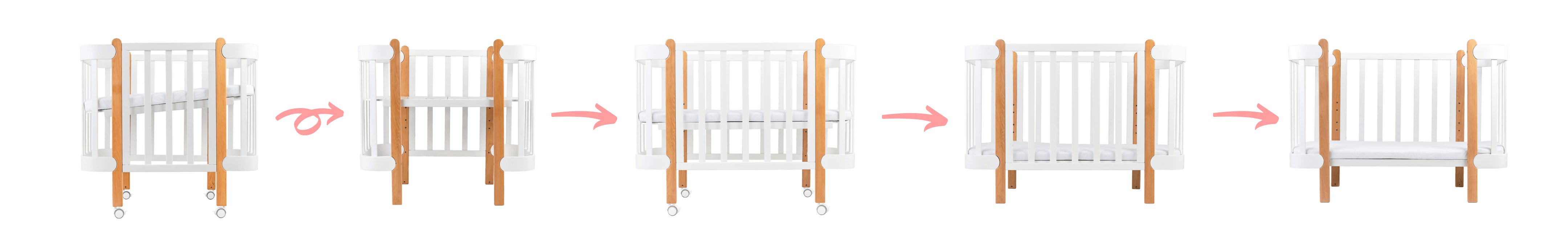 Patuc pentru copii Nika, Alb/Natural 60x120cm IngVart