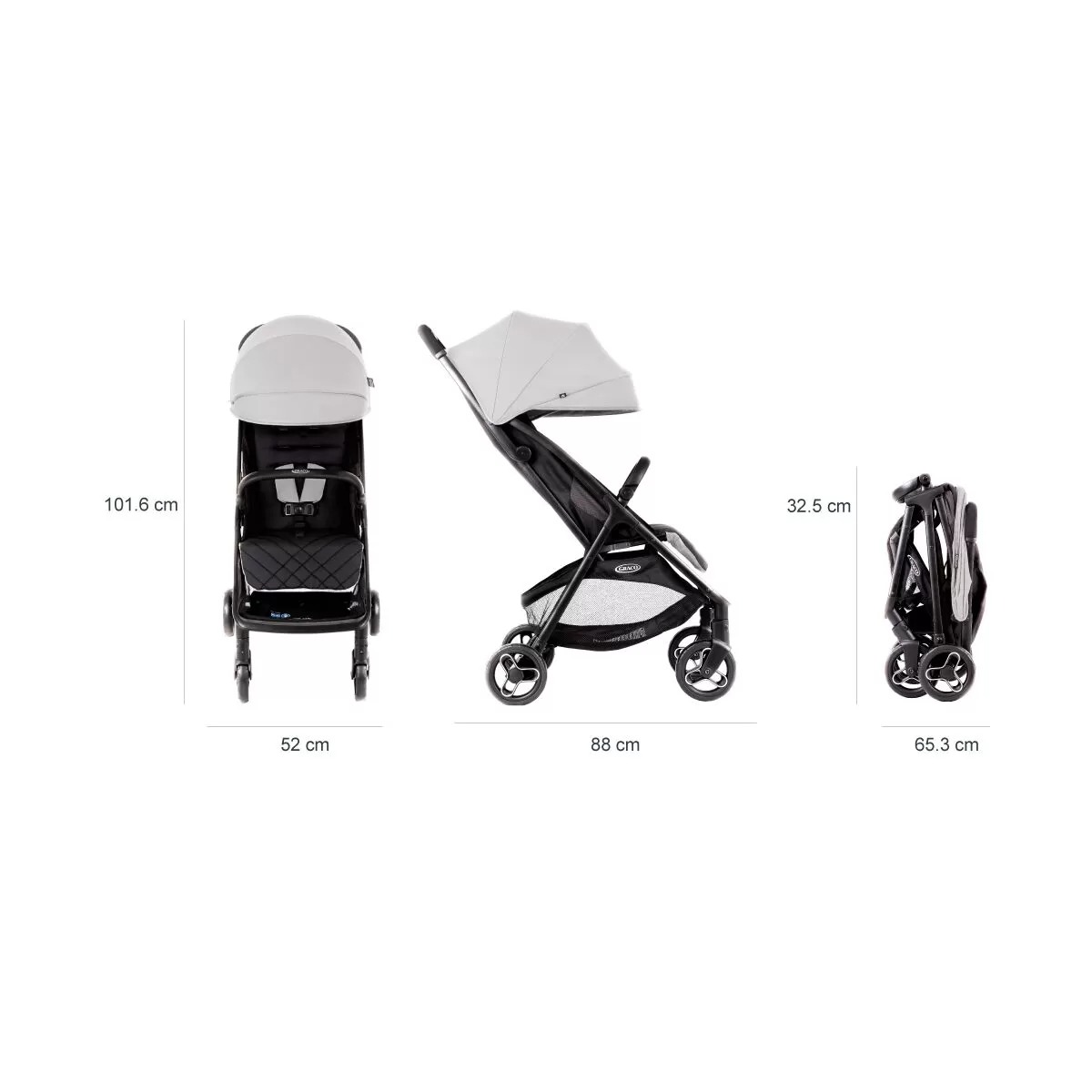 Детская коляска Graco Myavo Steeple Gray