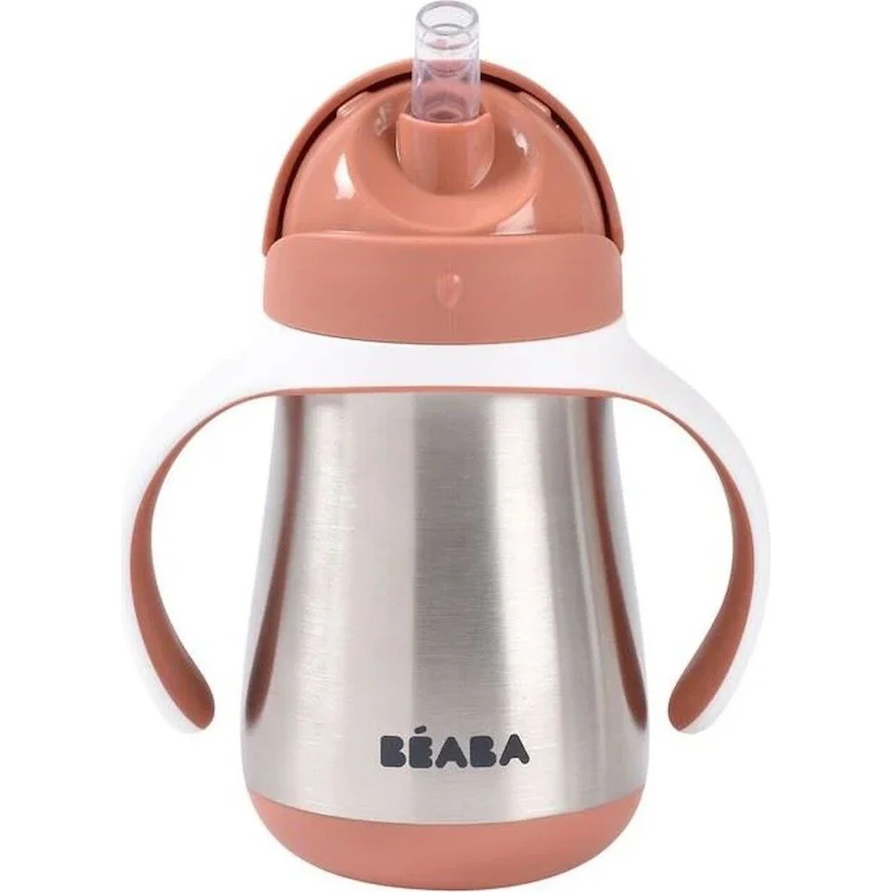 Beaba Cana cu pai din inox 250ml Terracotta B913587