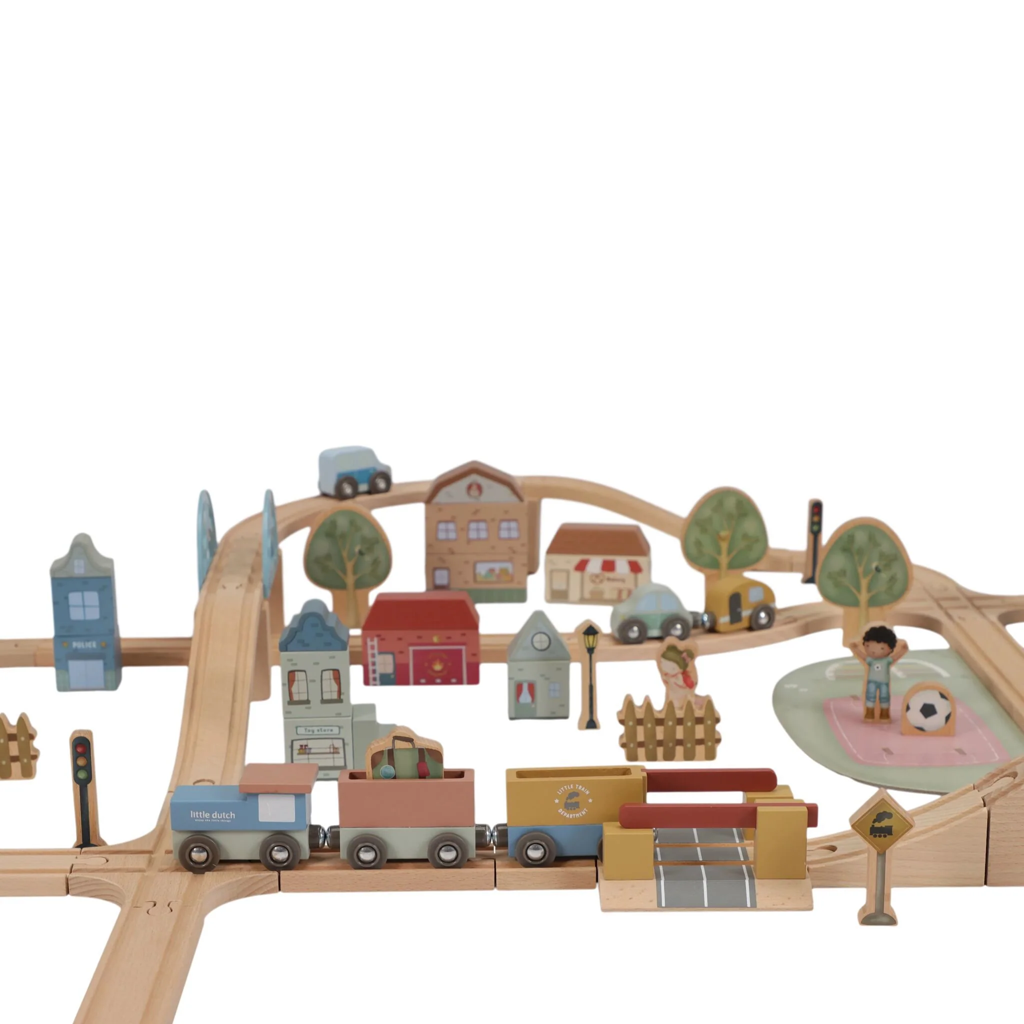 Set de sine pentru tren din lemn - Little Dutch