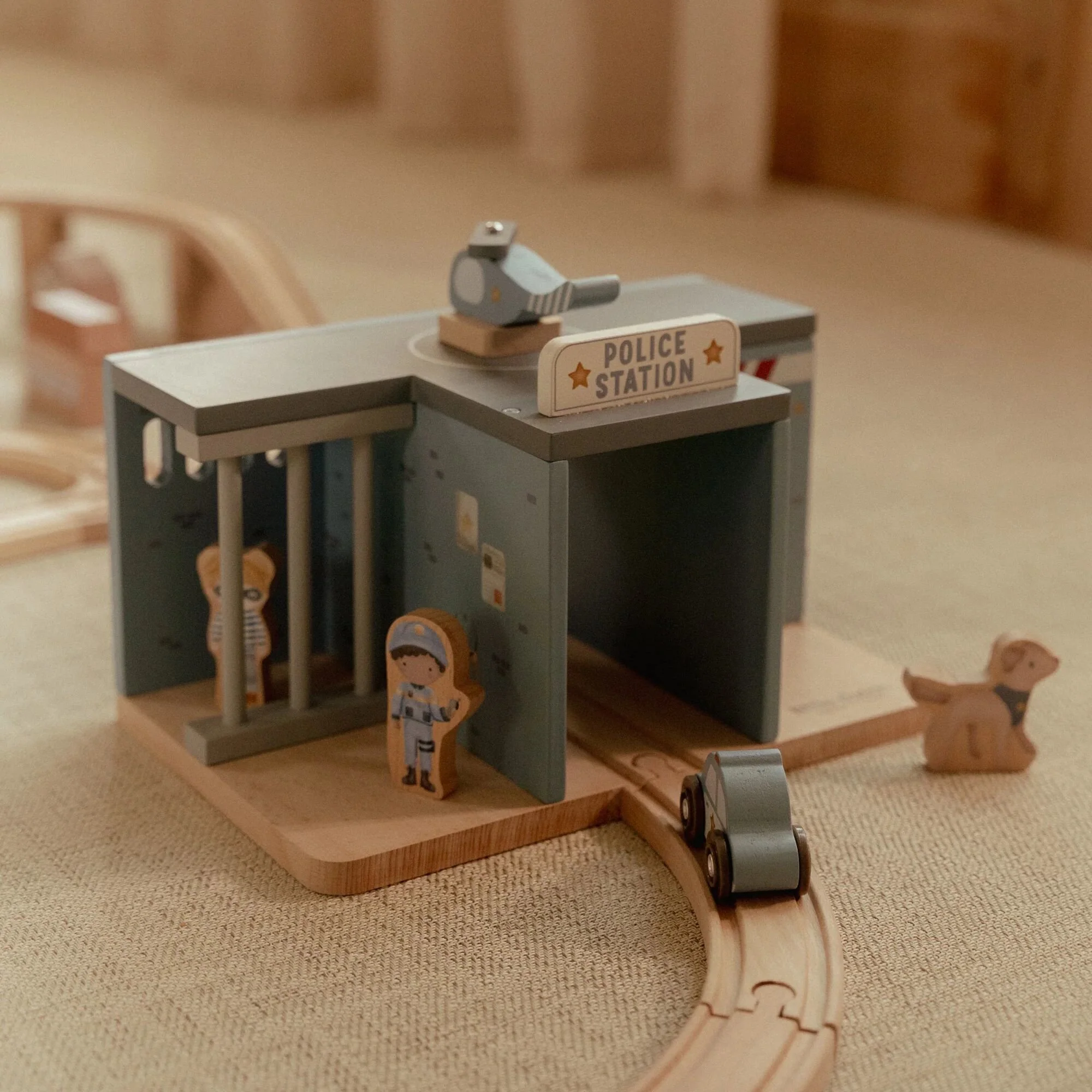 Sectie de politie din lemn FSC cu accesorii - Little Dutch