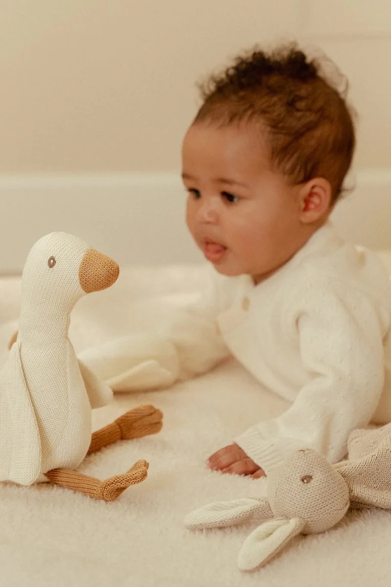 Cutie cadou pentru bebelusi din tricot - Newborn Naturals - Little Dutch