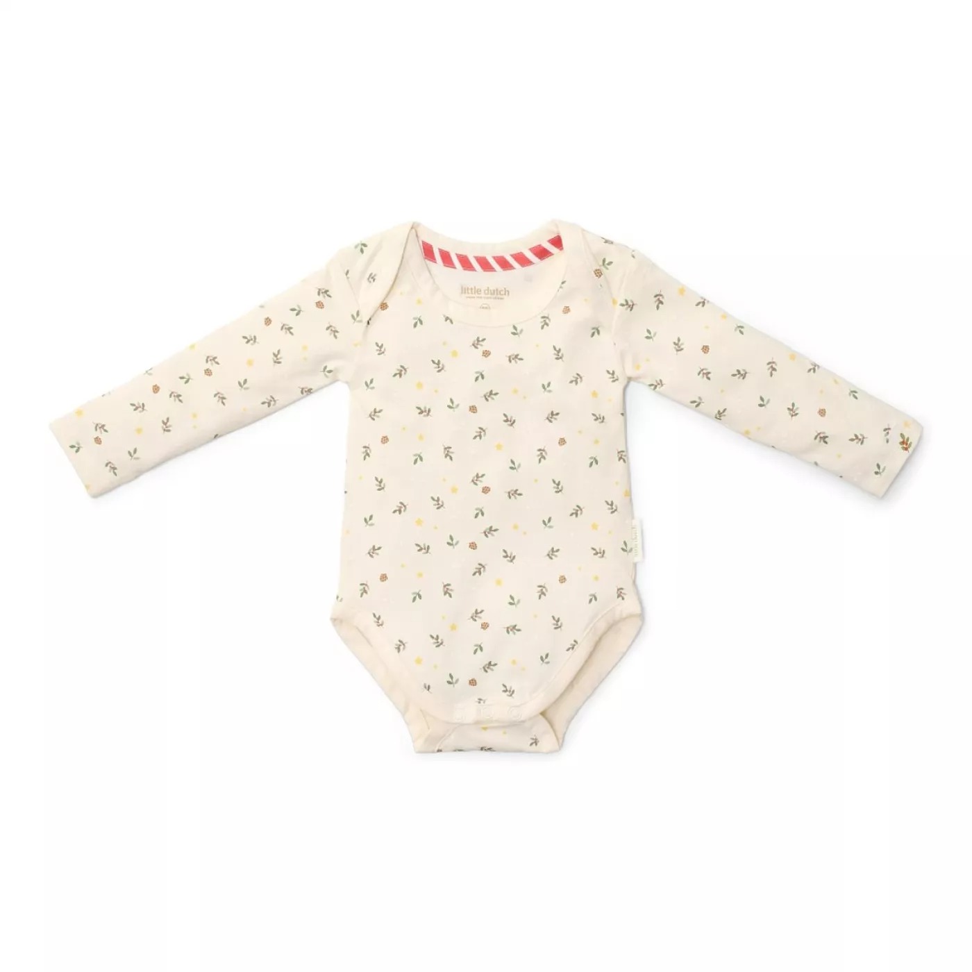 Body cu maneca lunga din bumbac organic - 2 bucati - Little Christmas - Little Dutch 62/68