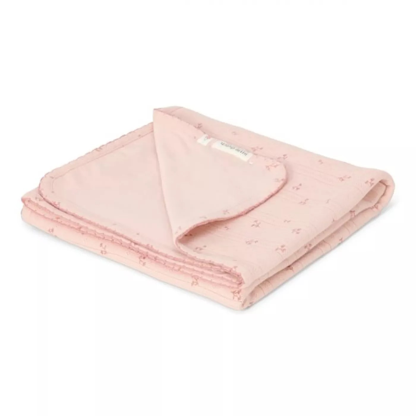 Patura dublata din bumbac organic - 70x100 cm - Pure Blossom - Little Dutch