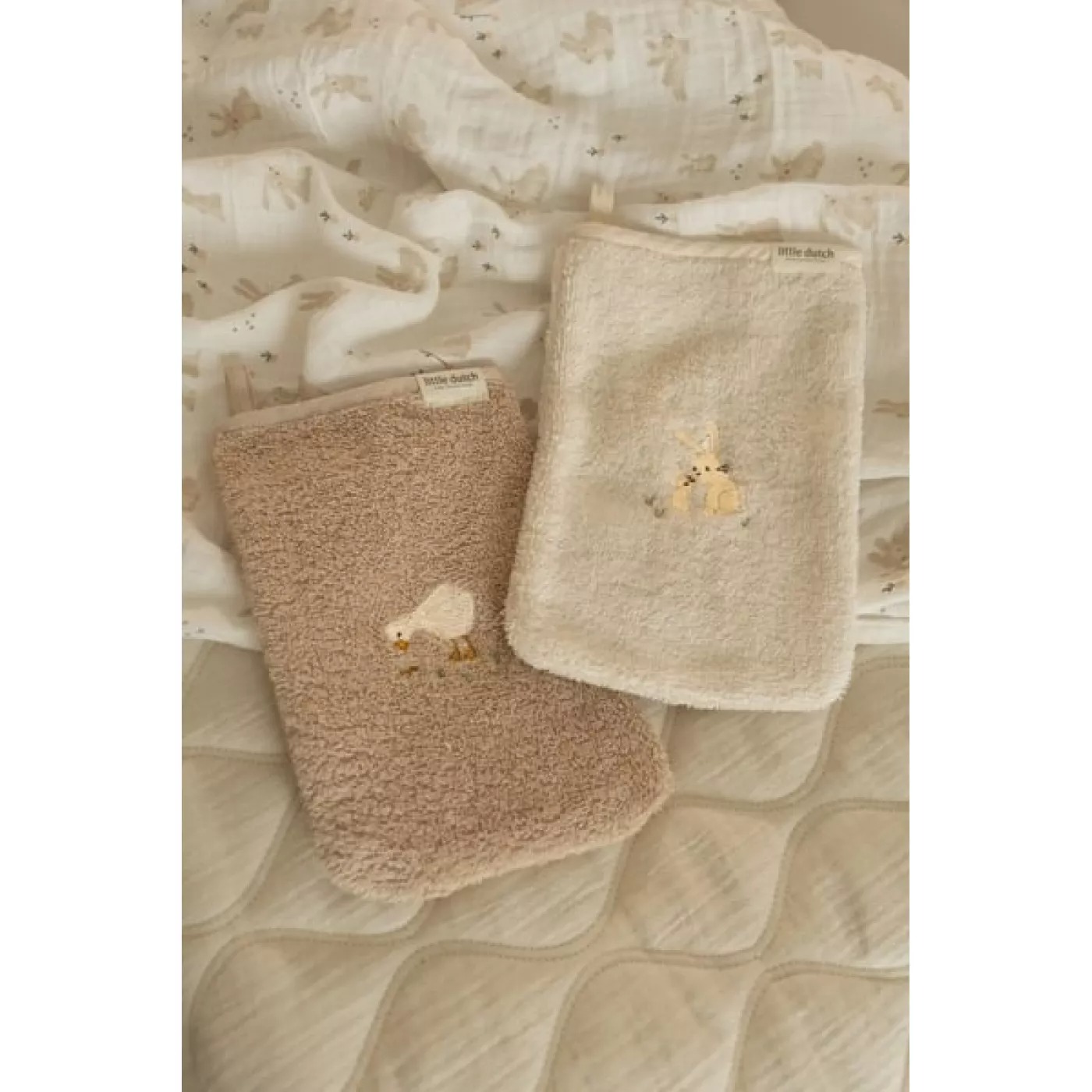 Стёганое одеяло из органического хлопка – 70 × 100 см – Pure Soft White – Little Dutch