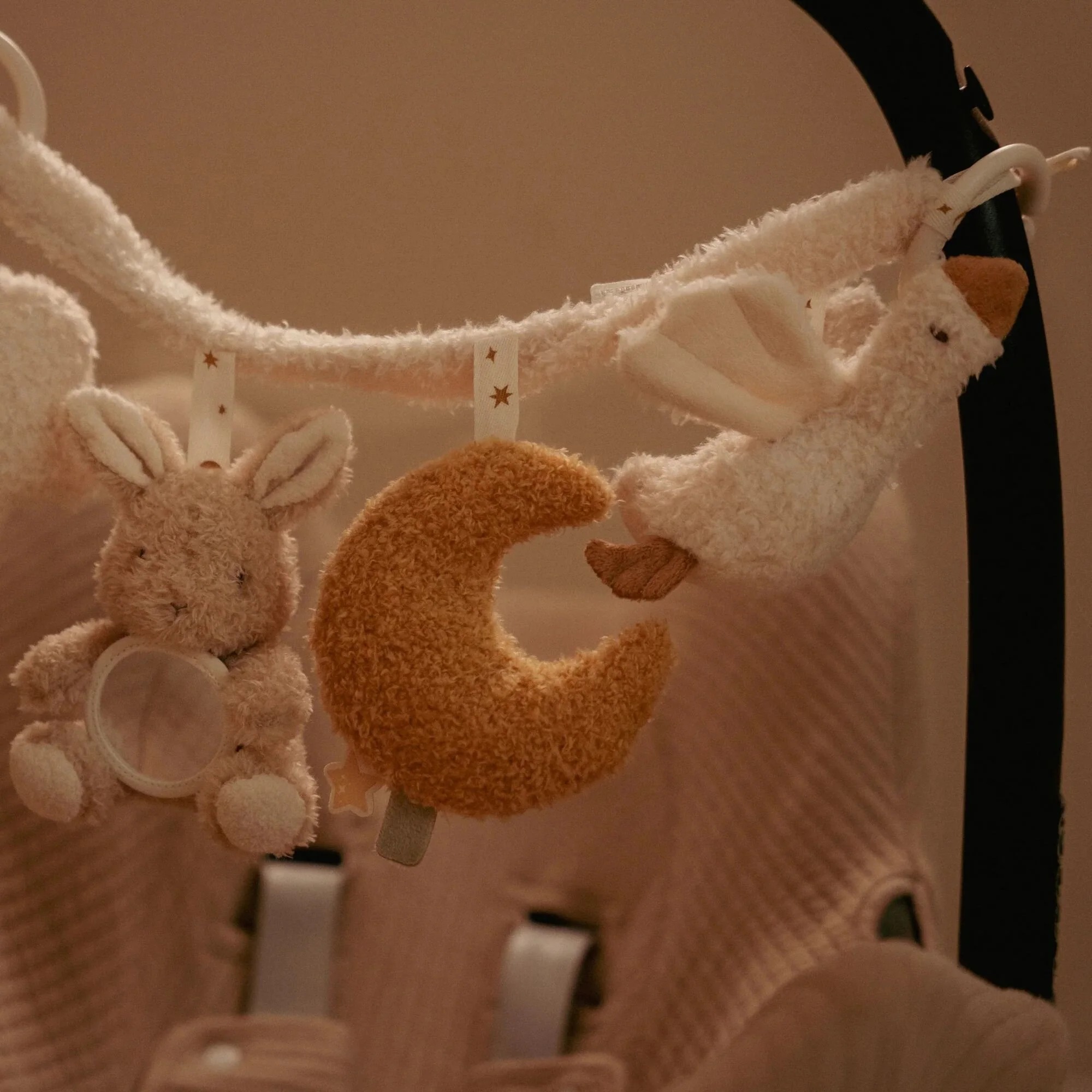 Jucarie senzoriala pentru carucior - Newborn Naturals - Little Dutch