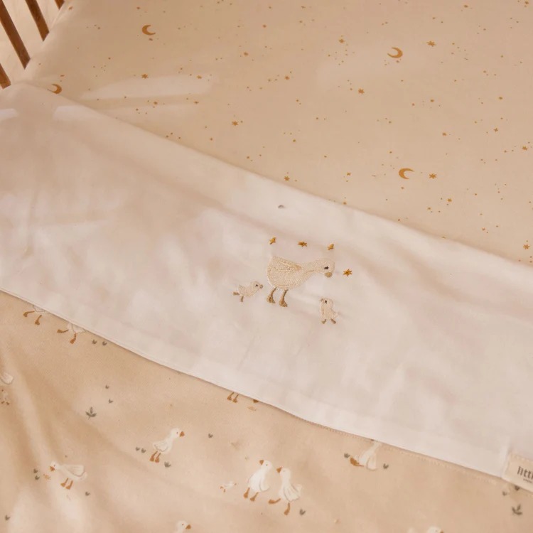 Patura dublata din bumbac organic - 70x100 cm - Little Goose - Little Dutch