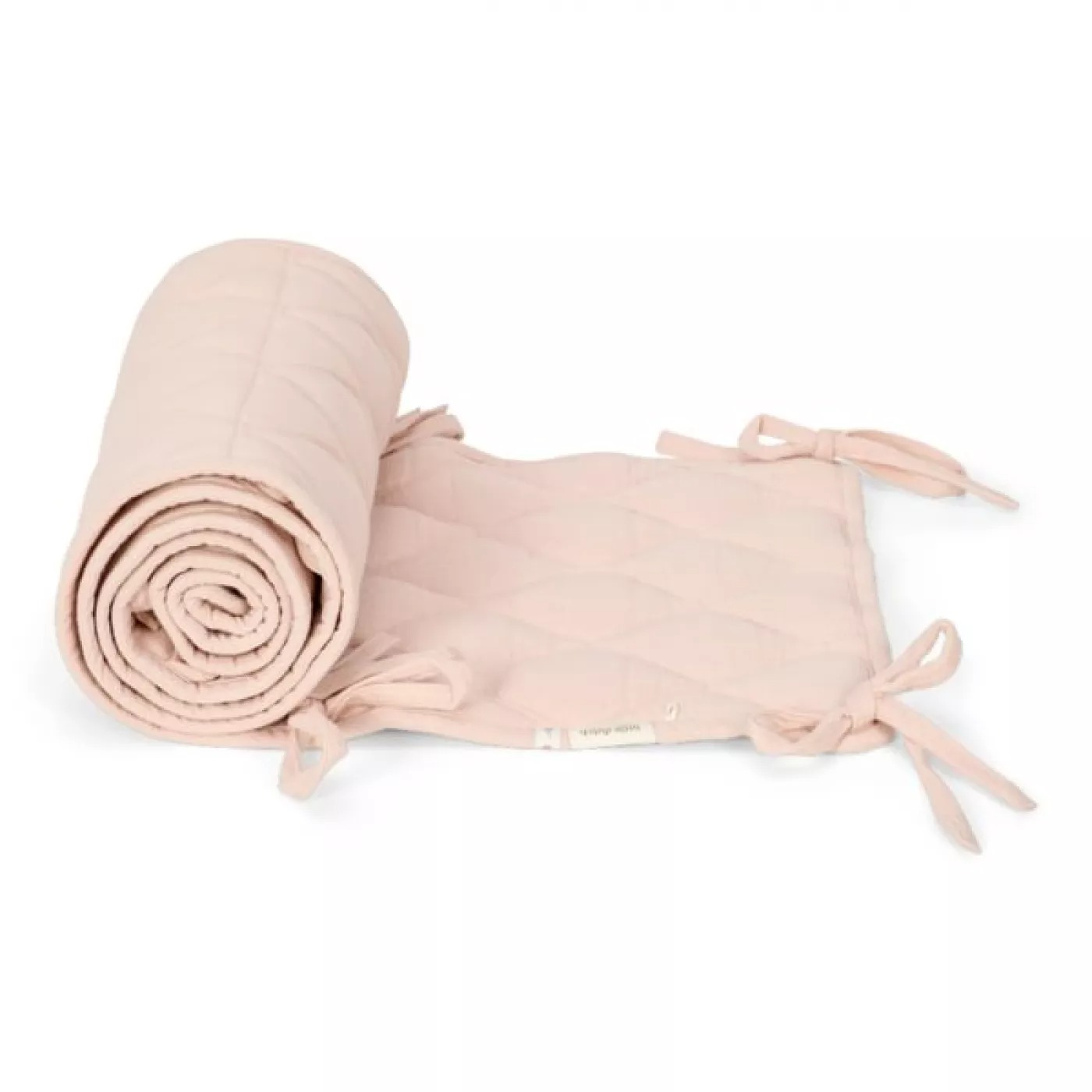 Боковой защитный бортик для кроватки из органического хлопка – 28 × 180 см – Pure Blossom – Little Dutch