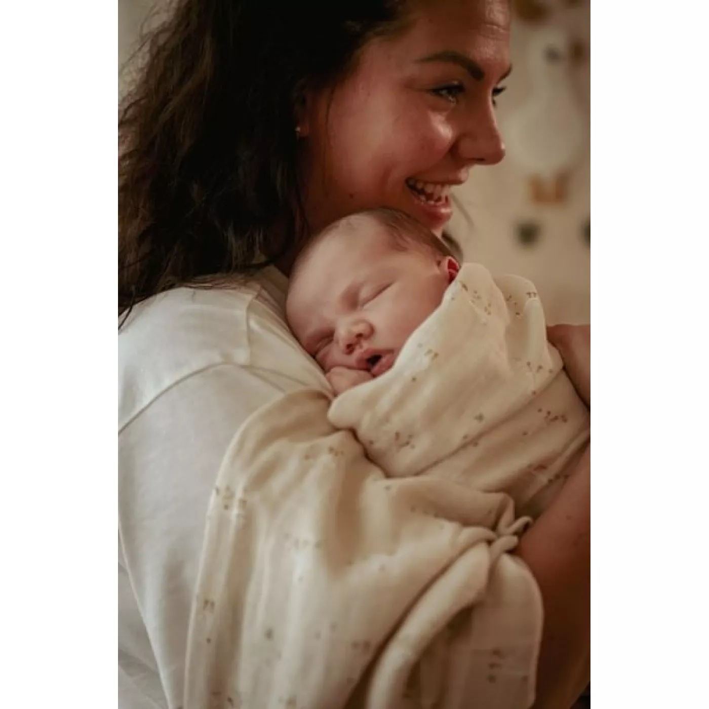 Muselina din bumbac organic - 120x120 cm - Little Goose - Little Dutch