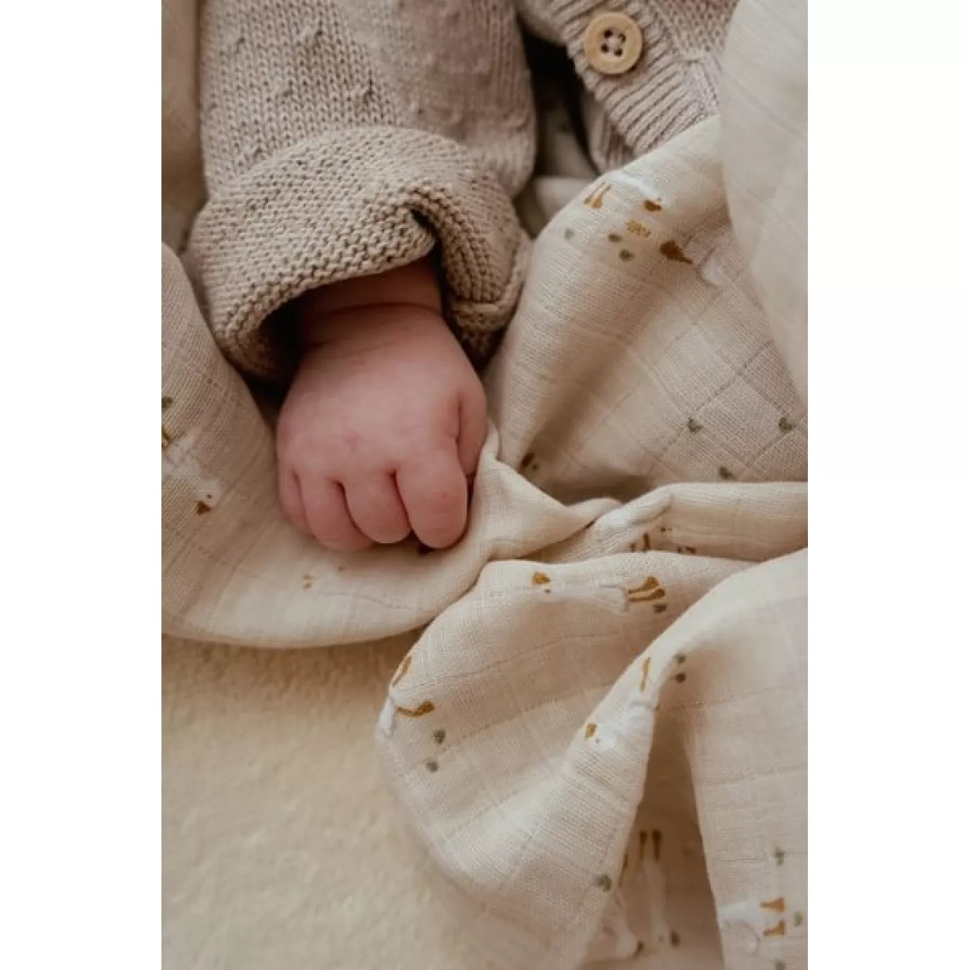 Muselina din bumbac organic - 120x120 cm - Little Goose - Little Dutch