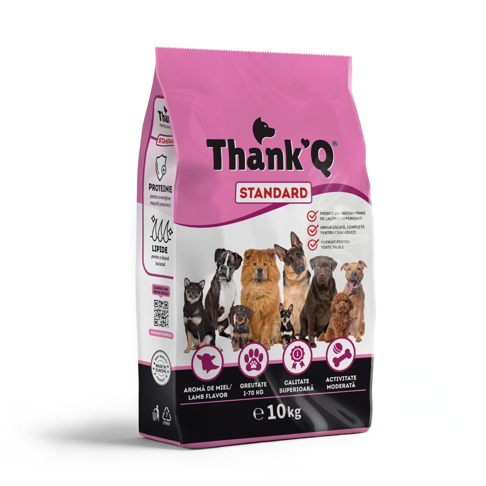 Сухой корм для собак Thank’Q Standard, Ягнёнок, 10 кг