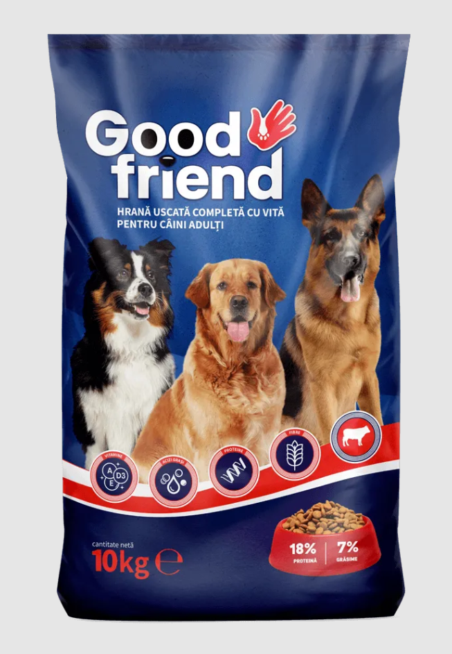 Hrană uscată pentru câini Good Friend Standard, Vită, 10kg