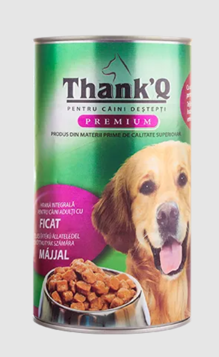 Влажный корм для собак Thank’Q Premium, Печень, консервa, 1240 г