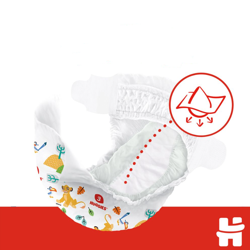 Набор Подгузники Huggies Classic Jumbo 5 (11-25 кг), 56шт  (2x28шт)