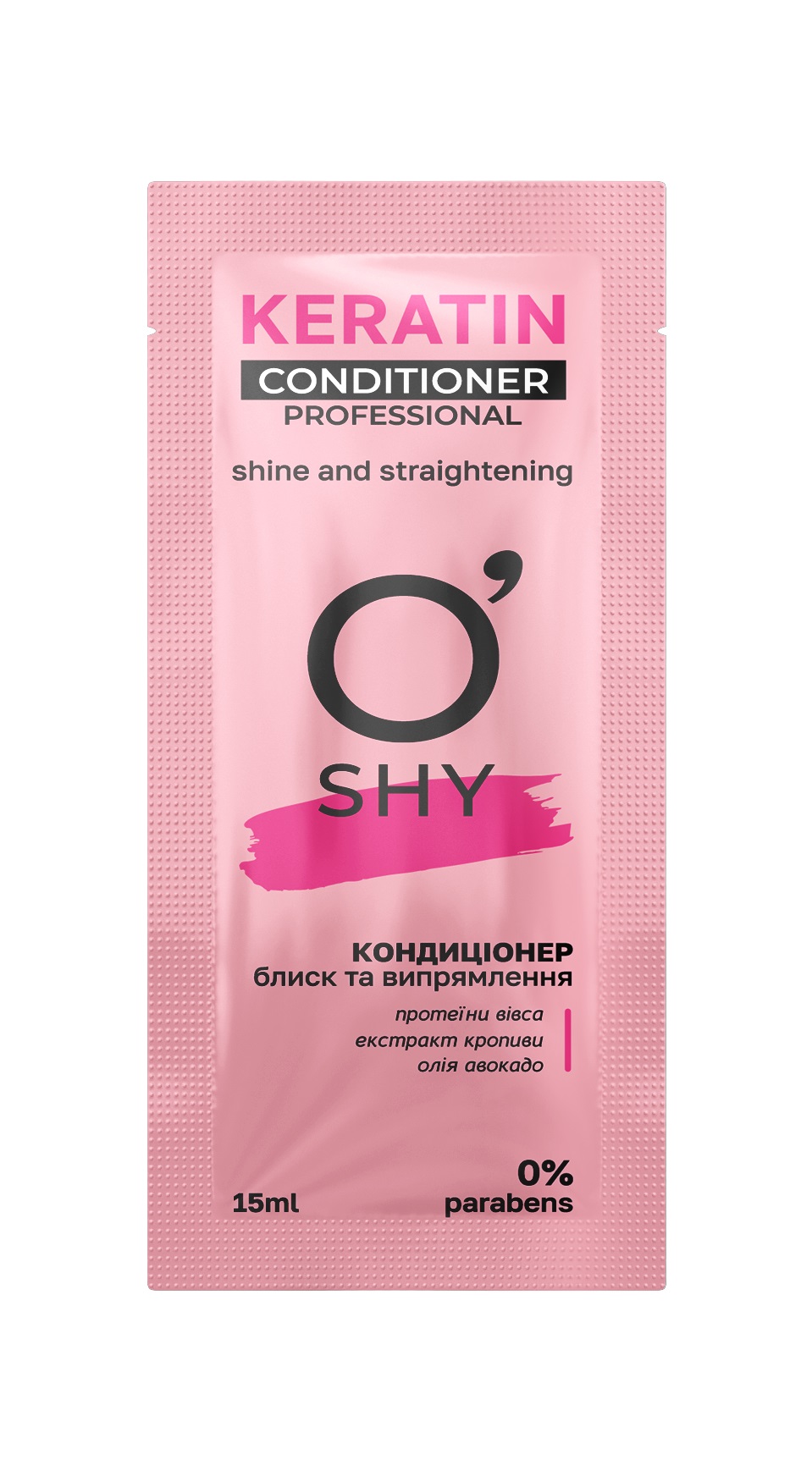 O'SHY Conditioner KERATIN  15ml,  pliculeț
