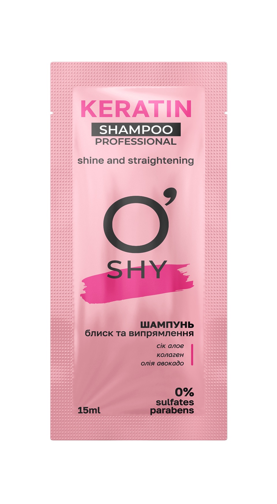 O'SHY Шампунь KERATIN  15мл, саше