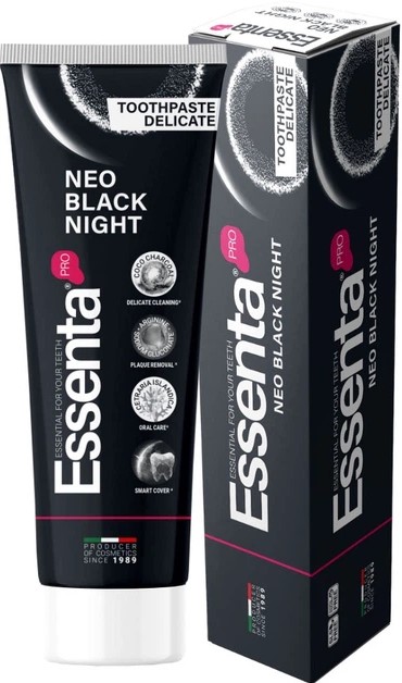 Зубная паста Essenta Pro Neo Black Night 75мл