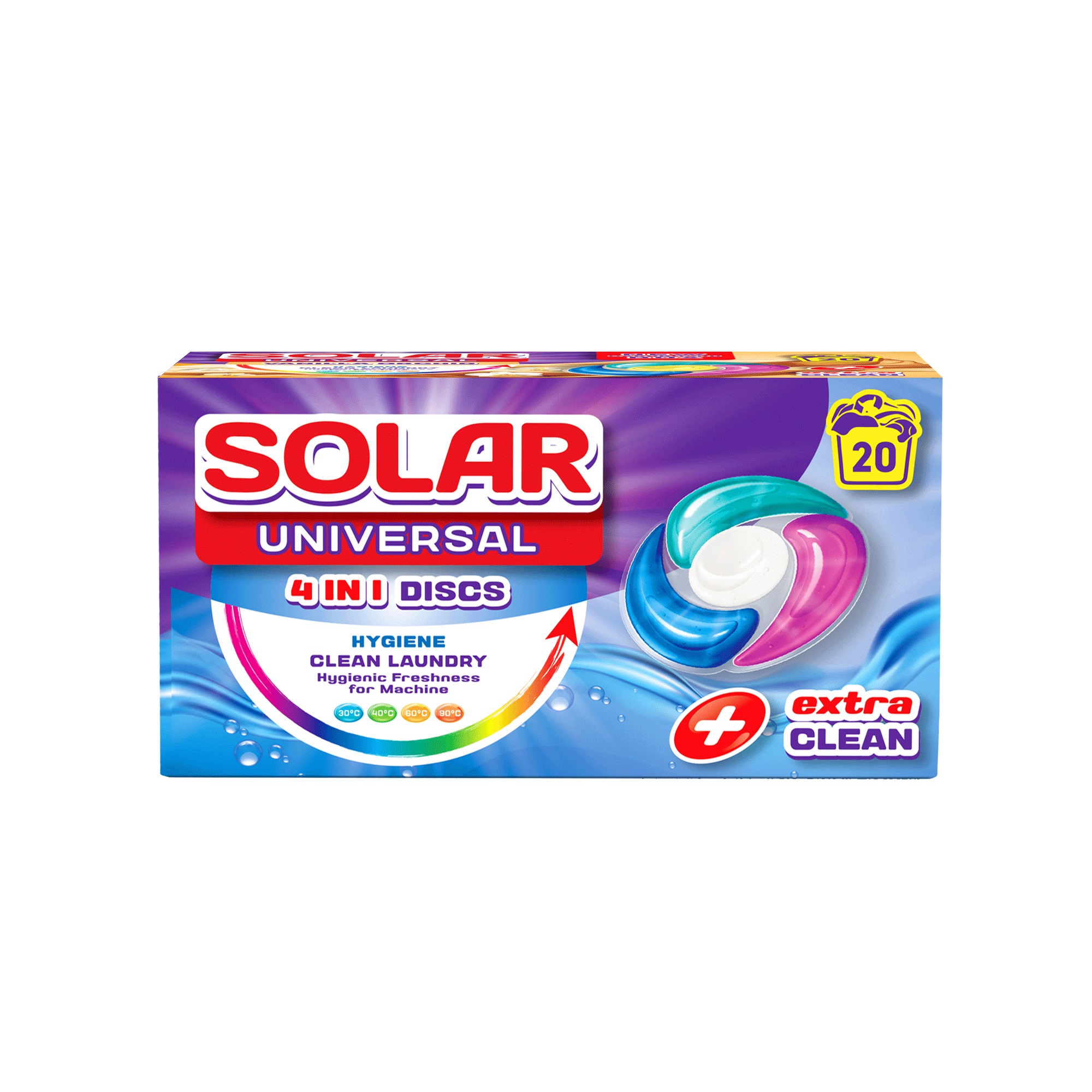 Capsule pentru spălat rufe SOLAR Universal 20 buc