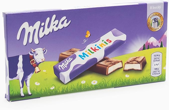 Ciocolată cu lapte alpin Milka Milkinis  87.5g