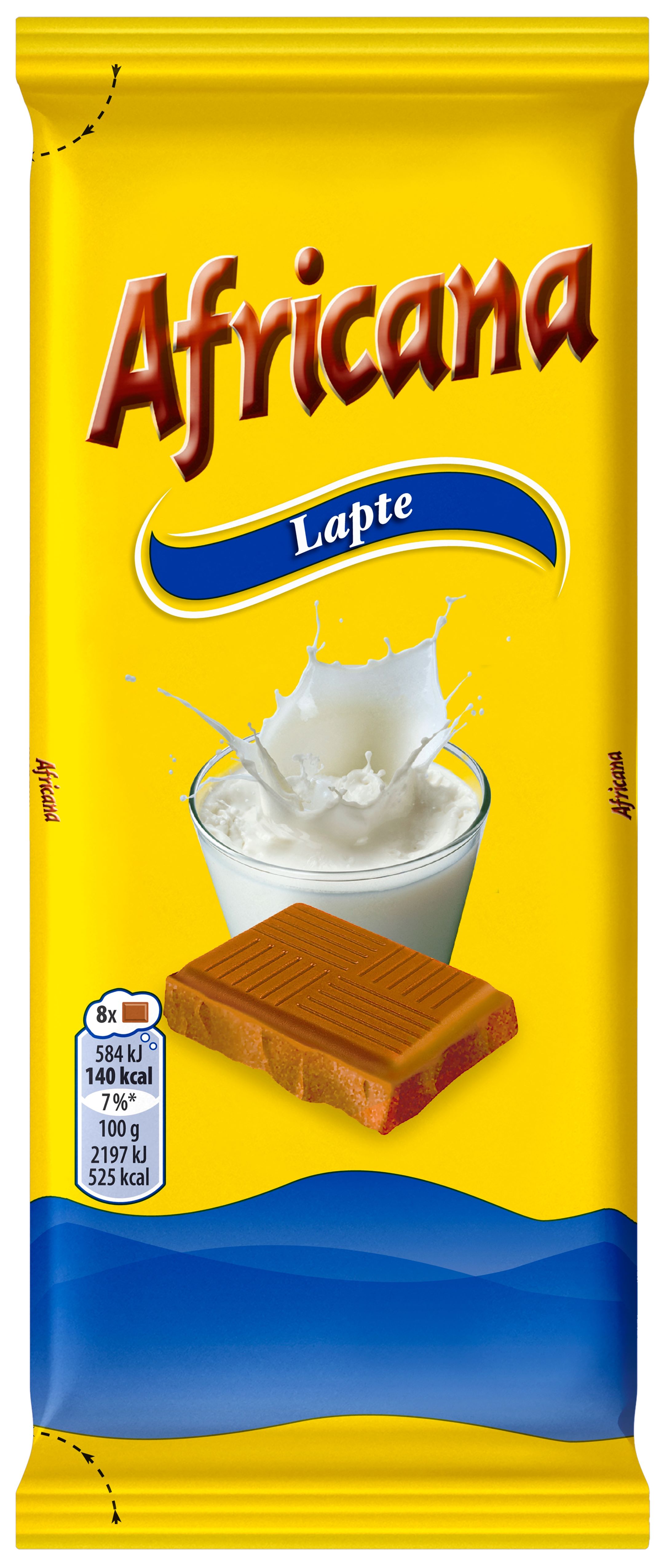 Шоколадка Africana молочный с какао, 80 г