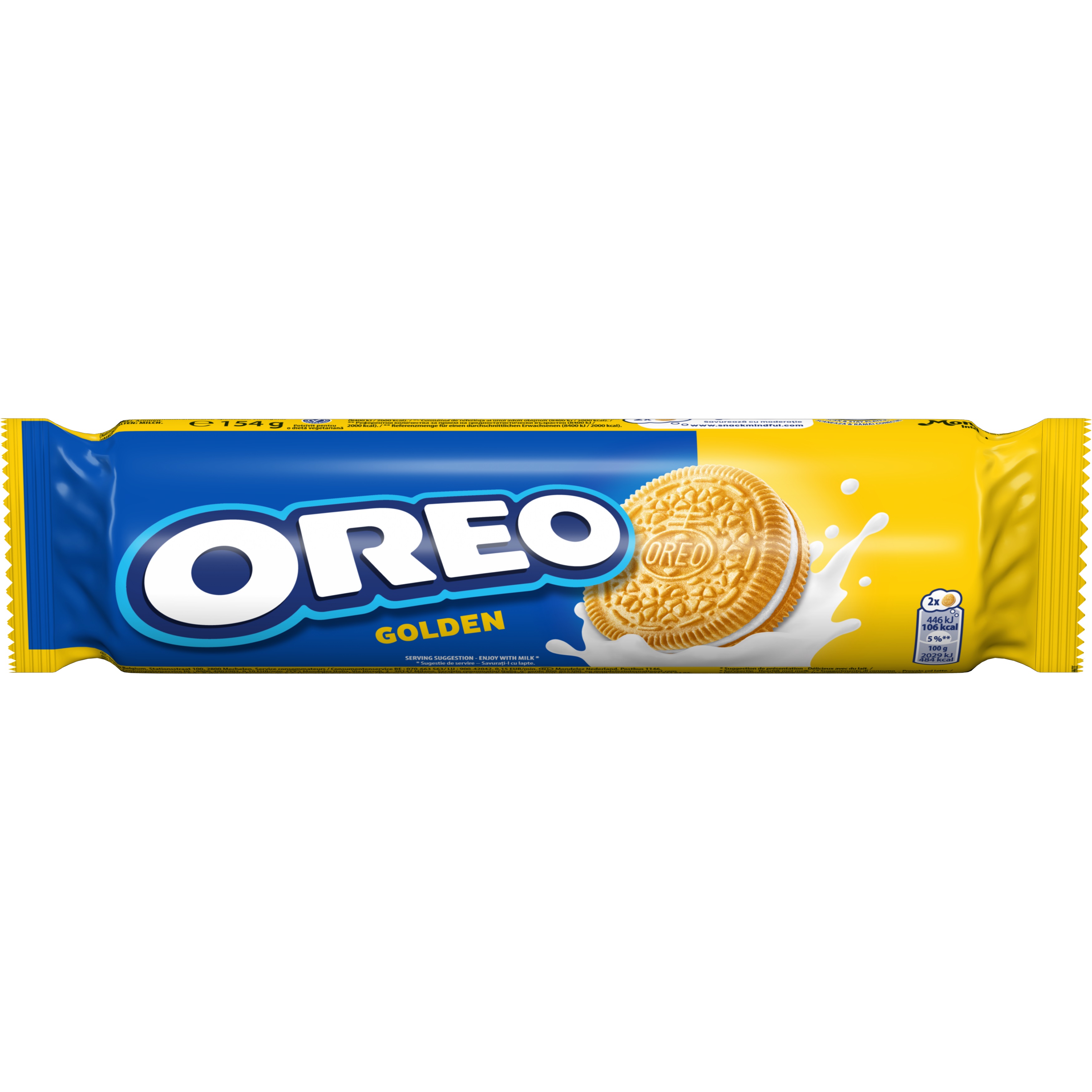 Biscuiți Oreo Golden  154g