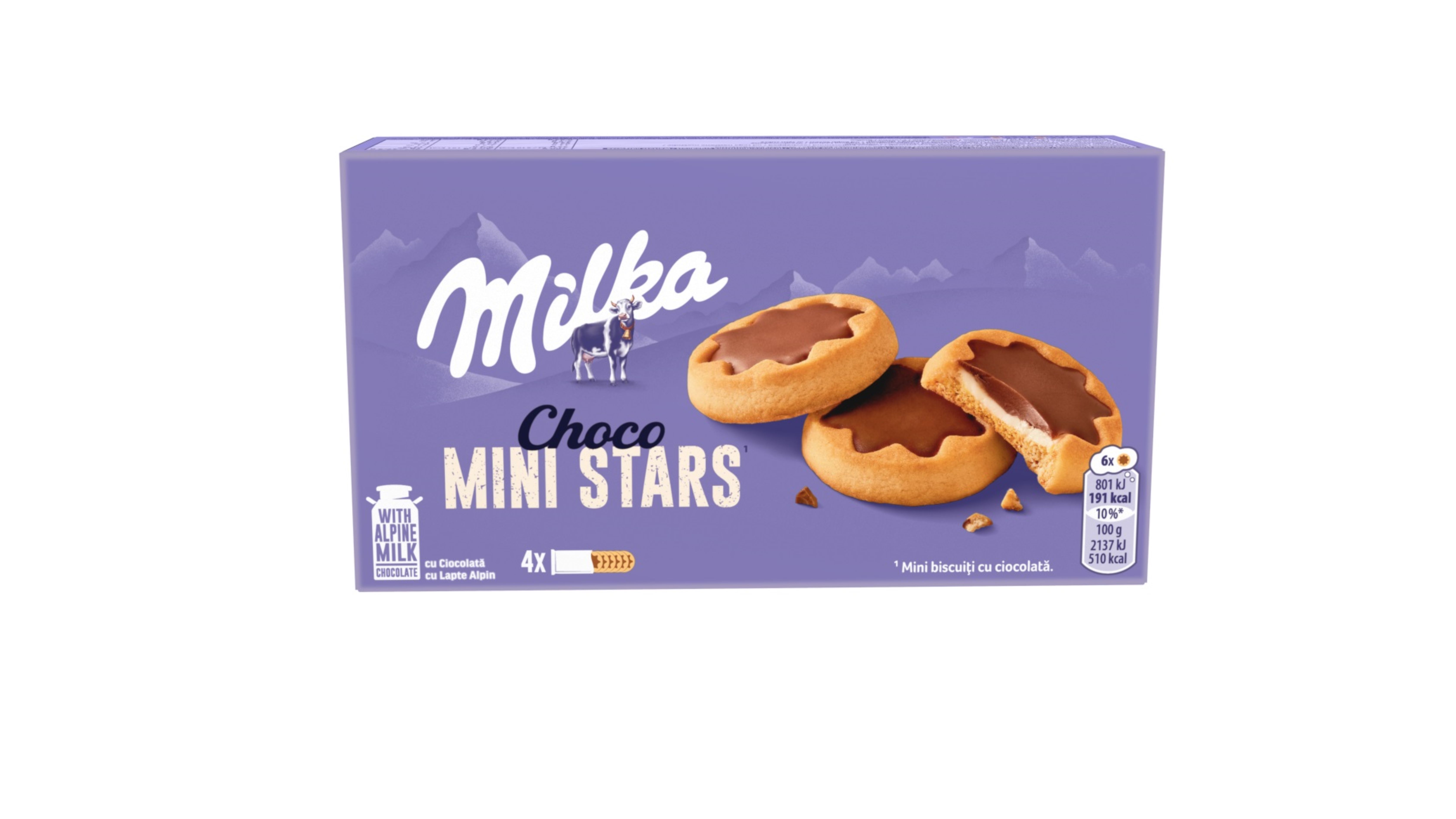 Biscuiți Milka Choco Mini Stars  150g