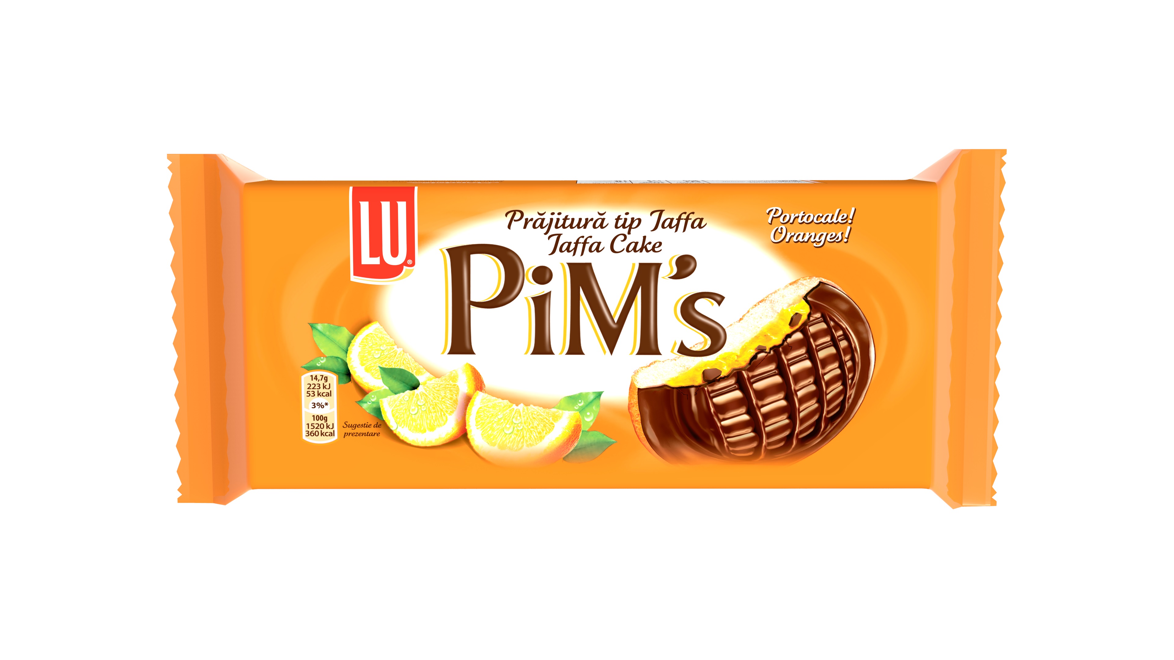 Biscuiți LU PiM's Jaffa Cake Portocale  147g