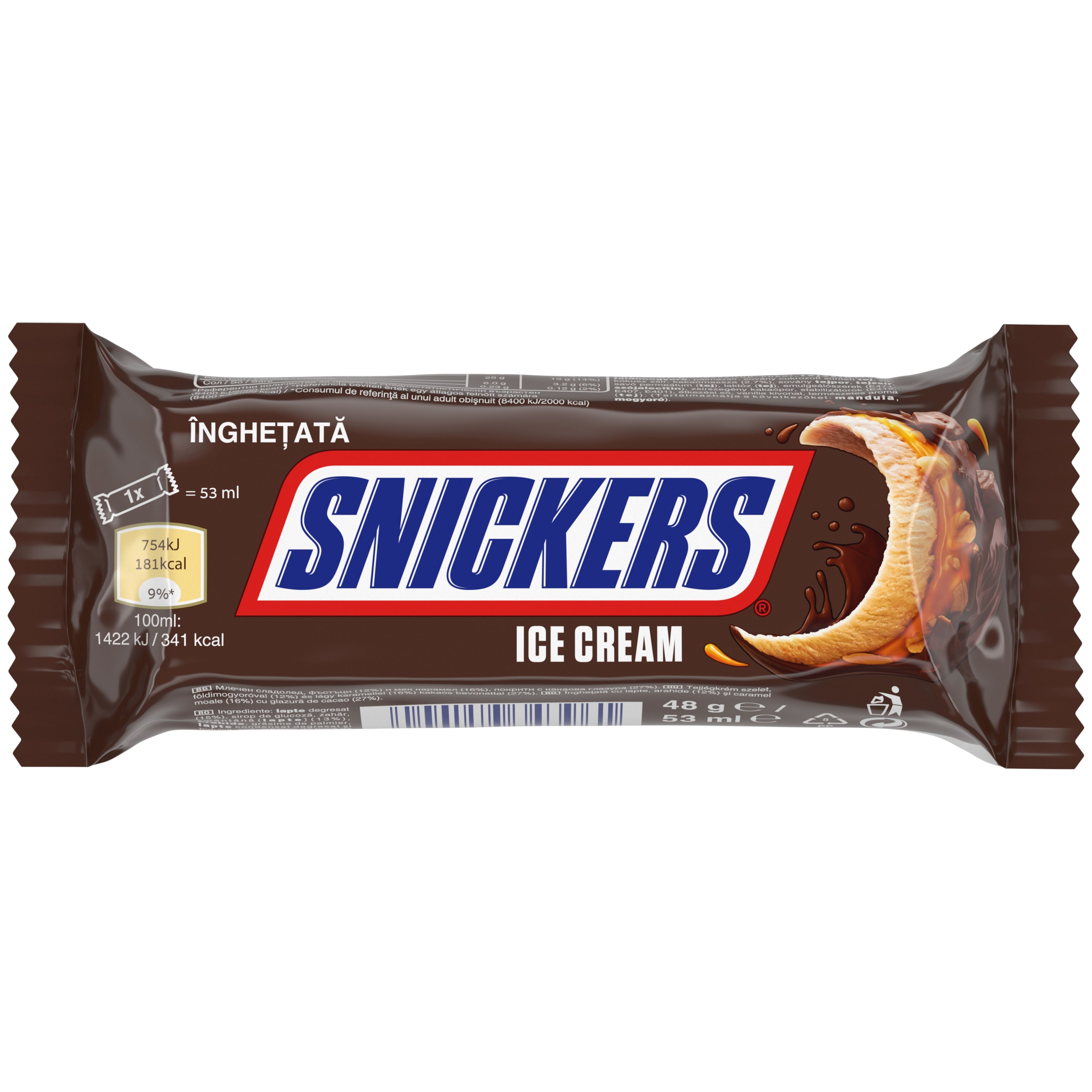 SNICKERS baton de înghețată 48g
