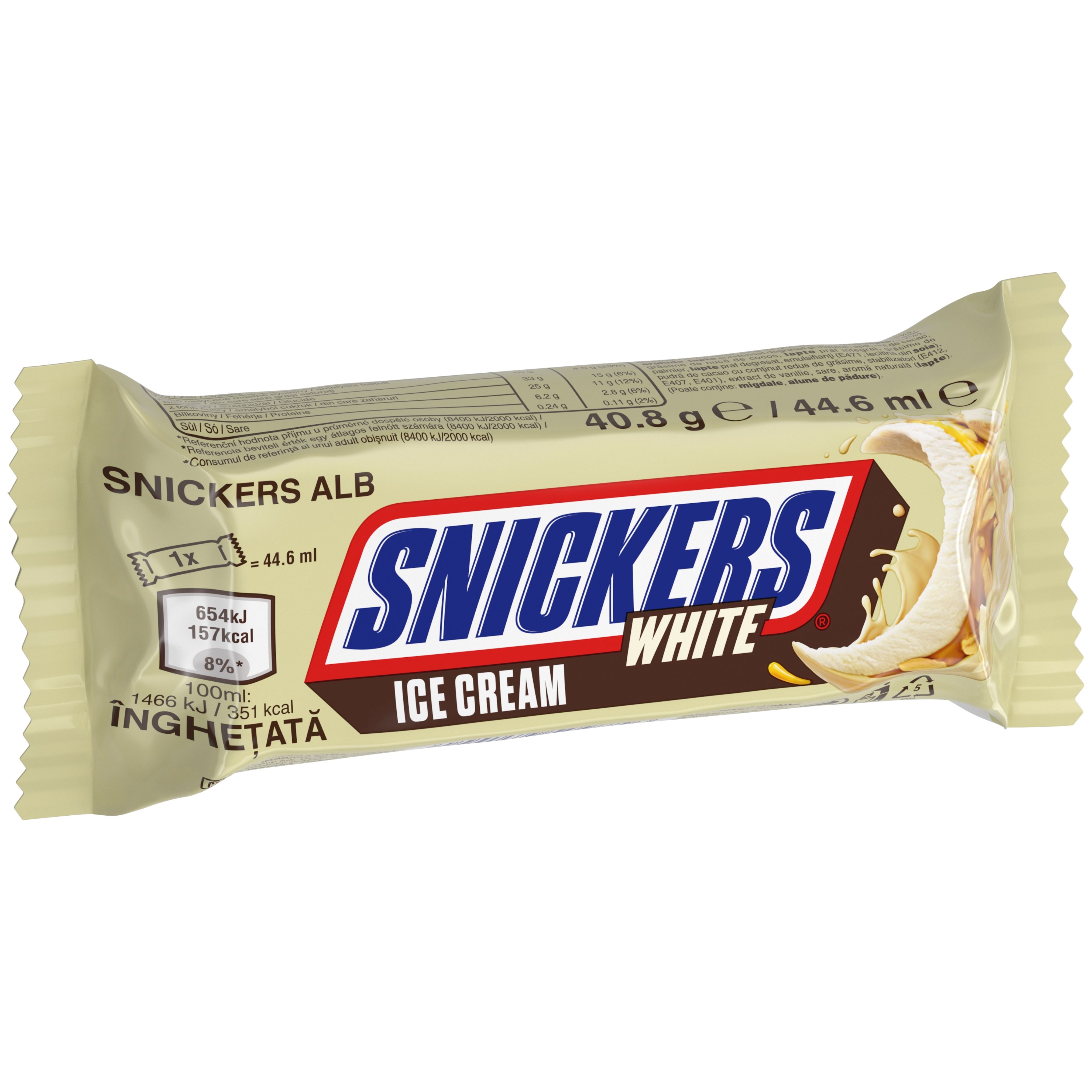 SNICKERS WHITE baton înghețată 40,8g