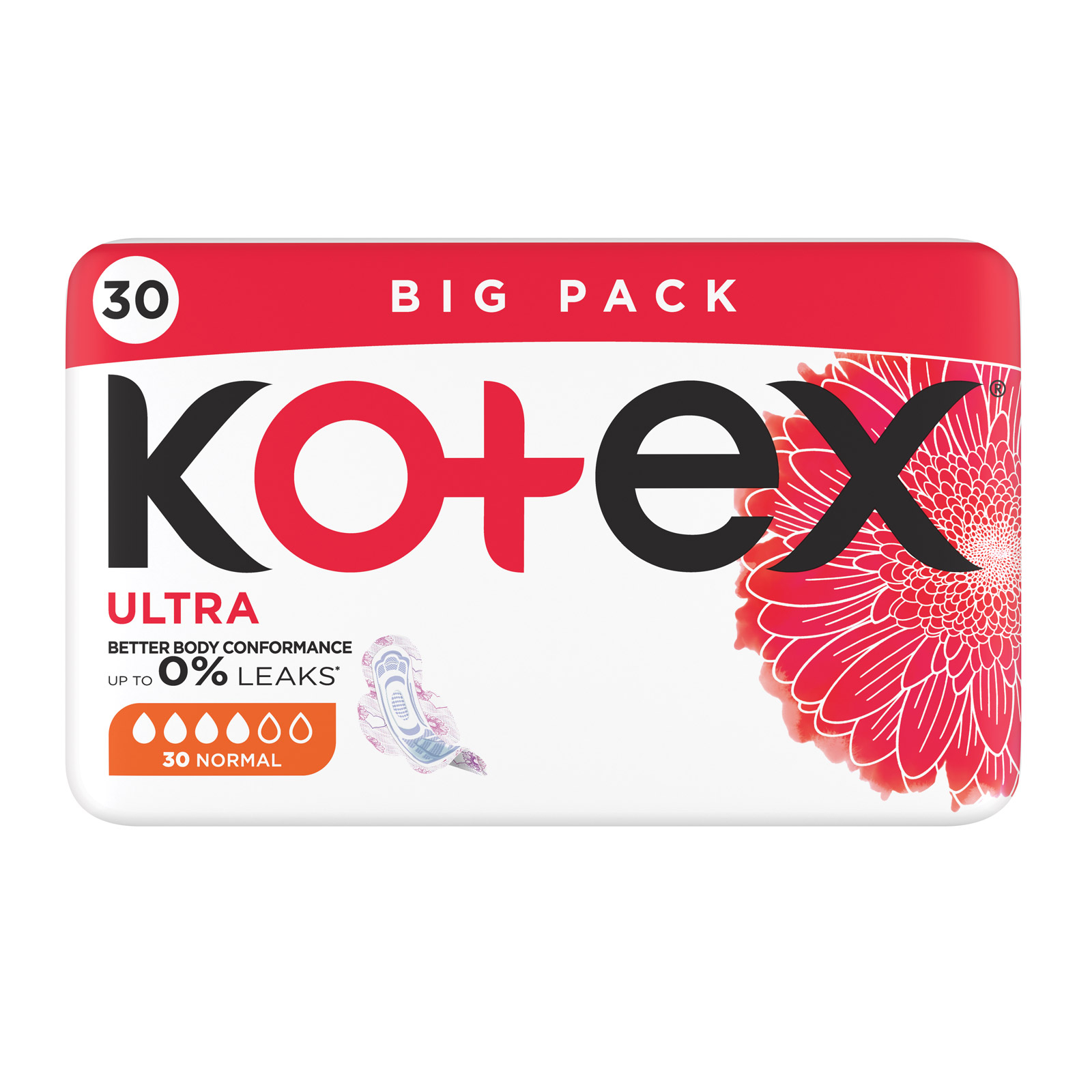 Absorbante igienice Kotex Ultra Normal, 30 bucați