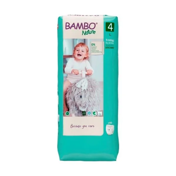 Трусики Bambo Nature 4, 7-14 кг, 40 шт