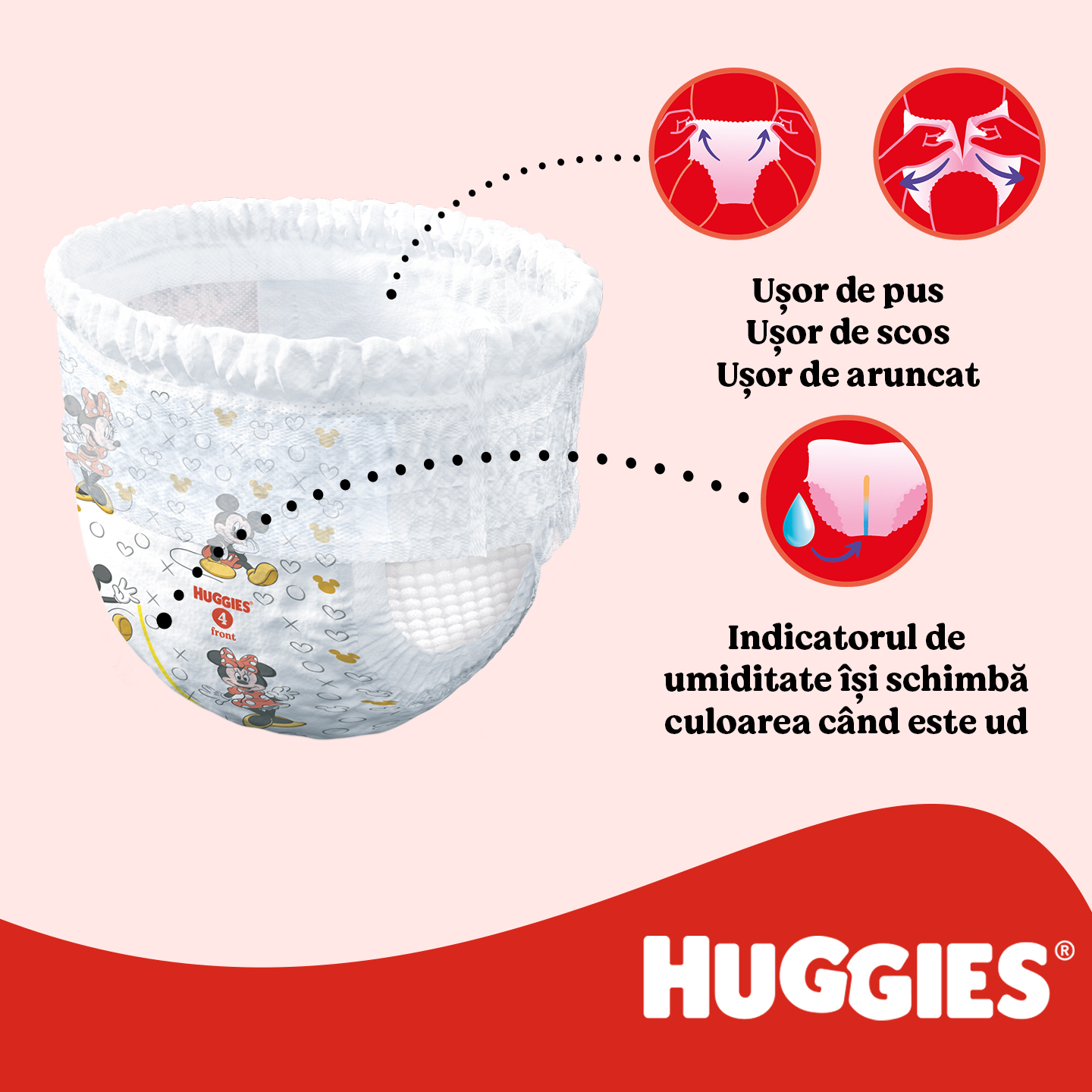 Set Scutece-chiloţel Huggies Little Movers pentru băieţel 3 (7-11 kg), 116buc. (2x58buc)