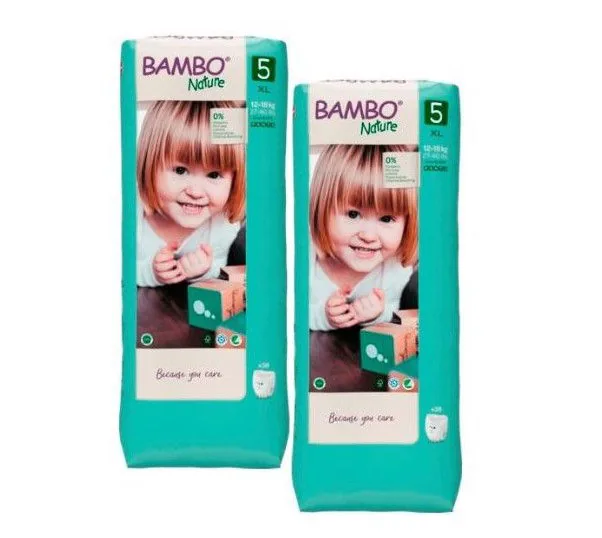 Набор Трусики Bambo Nature 5, 12-18 кг, 76шт  (2x38шт)