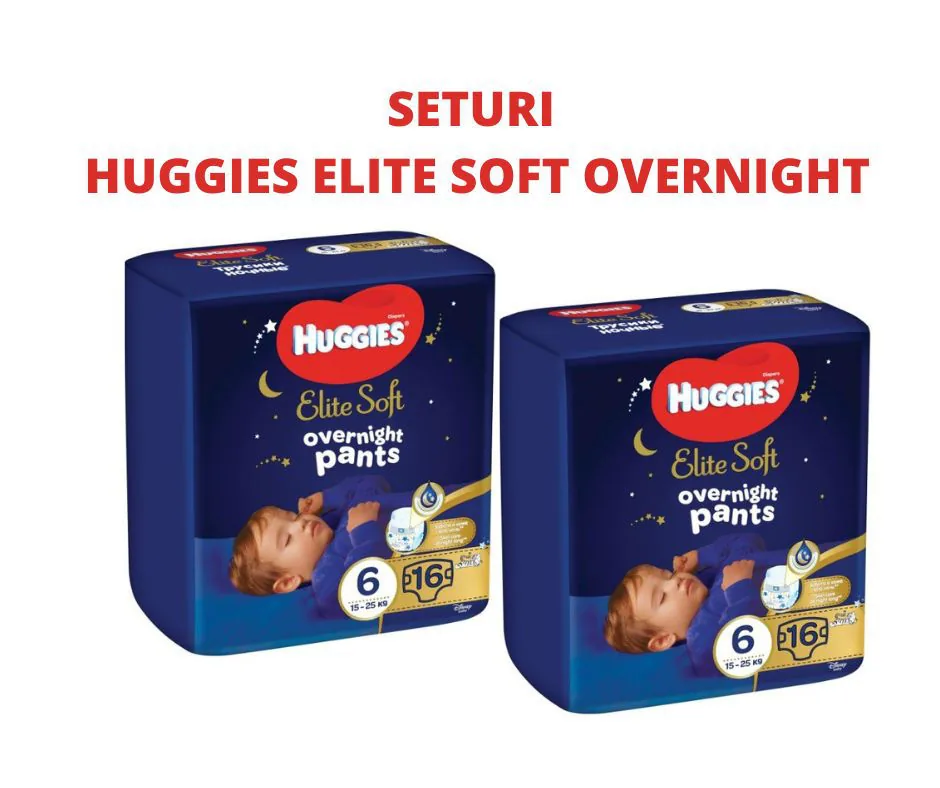 Ночные трусики Huggies Elite Soft Overnights 6 (15-25 кг), 16 шт