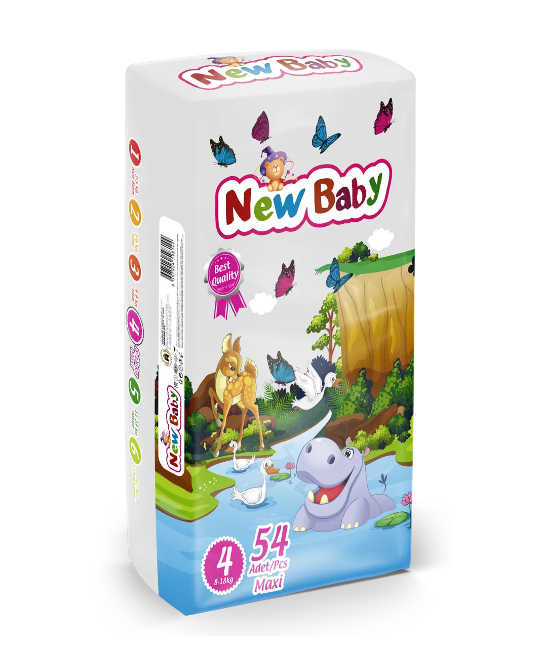 New Baby Jumbo, Nr.4  Maxi, (8-18 kg), 54buc.