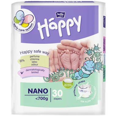 Подгузники Bella Baby Happy Nano, 30 шт.