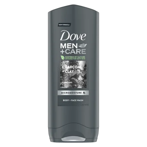 Гель для душа Dove Men Care Charcoal+Clay, 250 мл