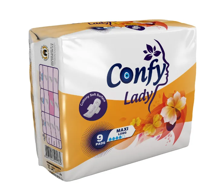Прокладки гигиенические впитывающие женские Confy Lady MAXI LONG STD, 9 шт.