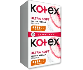 Прокладки Kotex Ultra Soft Normal Duo, 20 шт.