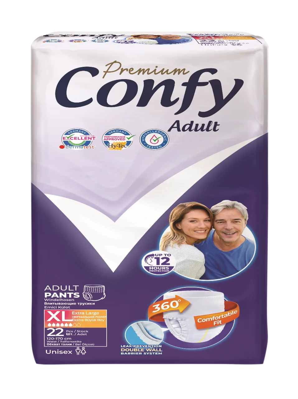 Confy Premium Adult Pants EXTRALARGE JUMBO, Chiloți pentru adulți, 22 buc.